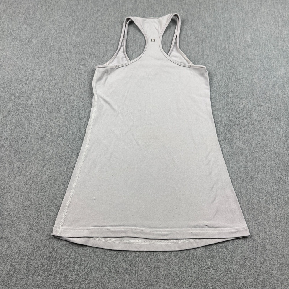 Lululemon Tank Top Womens 4 Gray‎ Cool Racerback Stretch Yoga Workout Athletic - Picture 6 of 7